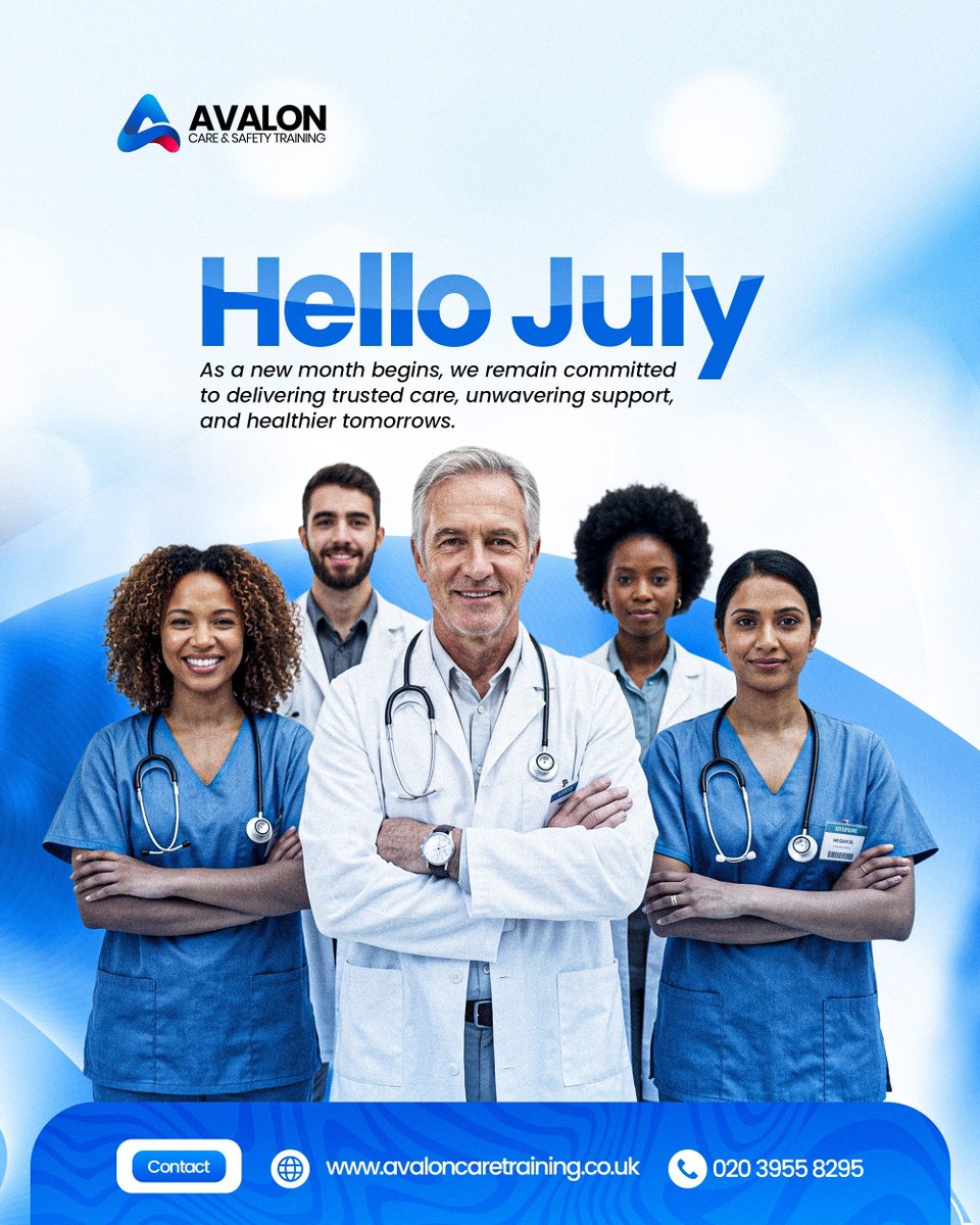 avalontraining_'s tweet photo. Hello, July! 👋
This July, we're bringing industry-recognised healthcare training to cities across the UK—from PMVA and Venepuncture (Phlebotomy) to Manual Handling, Basic Life Support (BLS), and CSTF Mandatory Training.

📩 DM us to find a course near you. https://t.co/CX9gKZfvHS