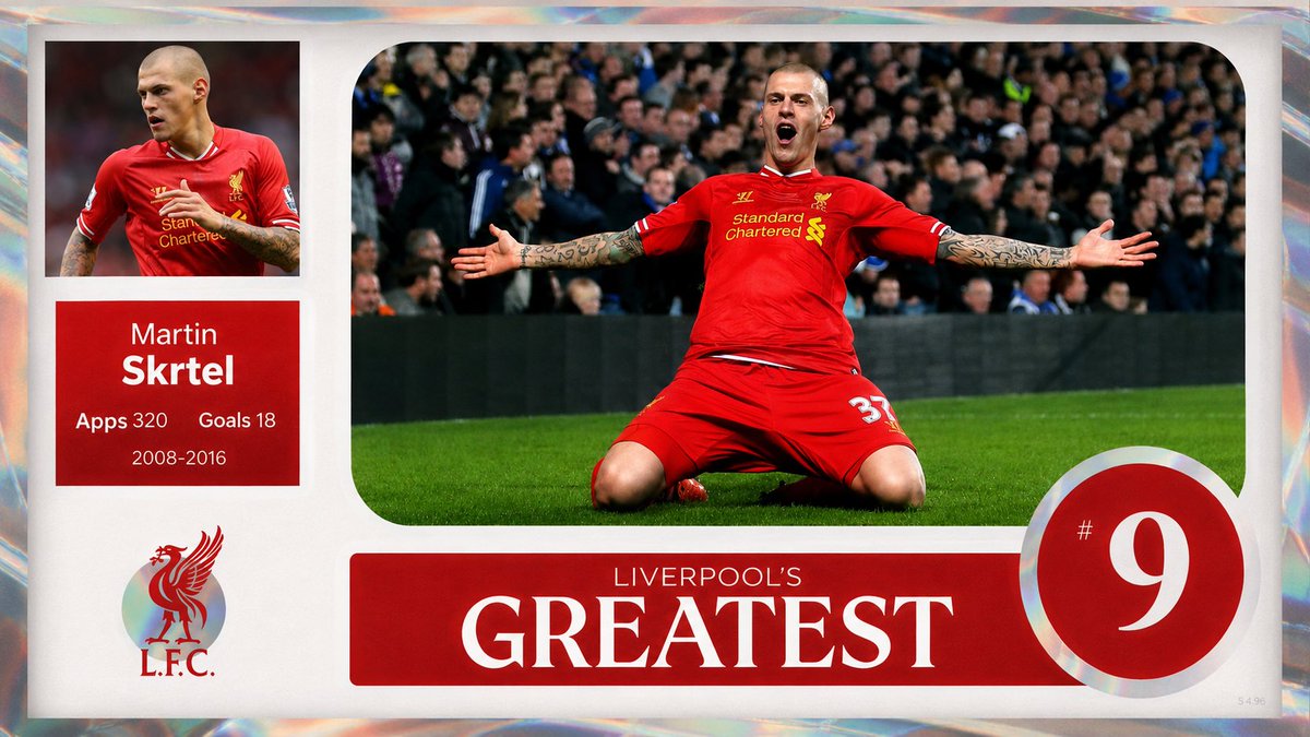 TheKopWatch's tweet photo. Liverpool’s Greatest - No.9: Martin Skrtel. 🔴 https://t.co/GhEsHQC6BS