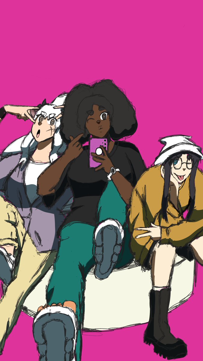 houseofsune's tweet photo. Supernatural Girl's Trip😜(WIP)

King Uma (God of Highschool): Left
Zeriah (OC): Middle
Tohsaka Rin (Fate Unlimited Bladeworks): Right

#houseofsune #fatestaynight #rintohsaka #godofhighschool #digitalart https://t.co/OHSXWnaY7r