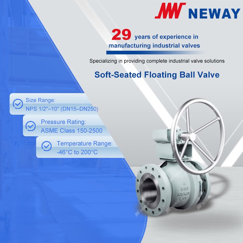 NewayValveSZ's tweet photo. 🔧 NEWAY's Soft-Seated Floating Ball Valve

Designed in accordance with ISO 17292, this floating ball valve is suitable for low- to medium-pressure systems while offering stable performance across a temperature range of -46°C to 200°C. https://t.co/6QmjuGLejj