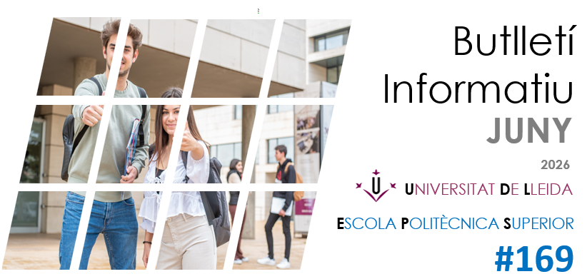EPS_UdL's tweet photo. Vols estar al dia de tot el que passa a l'@EPS_UdL? Ja post consultar el butlletí informatiu corresponent al mes de juny on es recullen les notícies, activitats i esdeveniments més destacats del centre! https://t.co/vLYdC3qShf https://t.co/OTY56fse7n