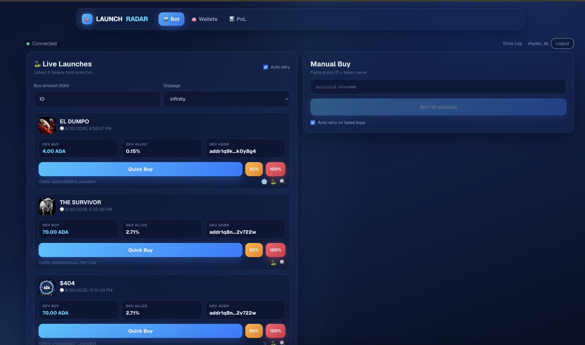 launchradarada's tweet photo. After giving it a lot of thought, I've decided not to move forward with the promo token idea.

The more I thought about it, the more it felt suspicious ,and that's not the direction I want to take this project.

I'd rather grow slowly, build trust, and let the tools speak for themselves than rely on marketing methods that don't align with my values.

Thank you to everyone who's been supporting the project and testing the tools. I genuinely appreciate it. ❤️

If you'd like to check them out:

💬 Discord: https://t.co/qv18OPJX4O
🚀 Public Sniper Bot: https://t.co/Dikec6Hg2d