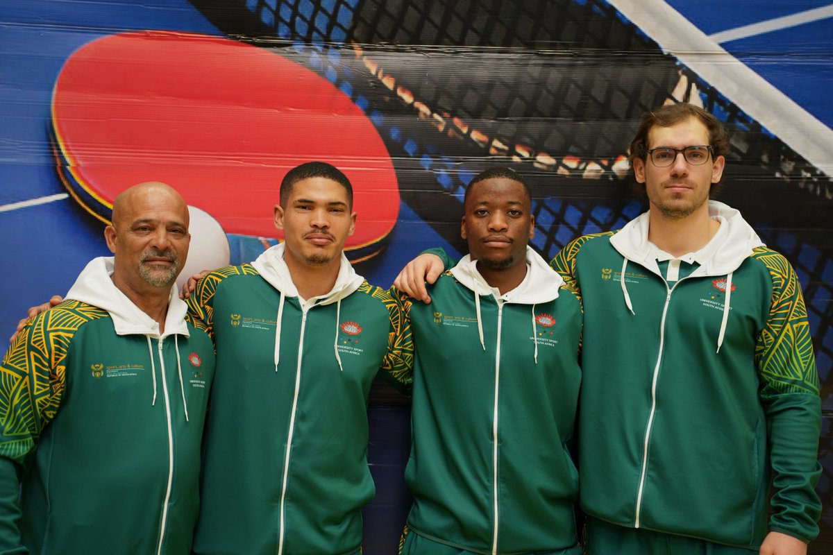 MatiesSport's tweet photo. GOLD โจ๐
Congratulations to Le Roux Strydom for making Maties proud and bringing home the gold from CUCSA in Table Tennis ๐
#matiessport #maroonmachine #CUCSA https://t.co/wTS8hrTtNE