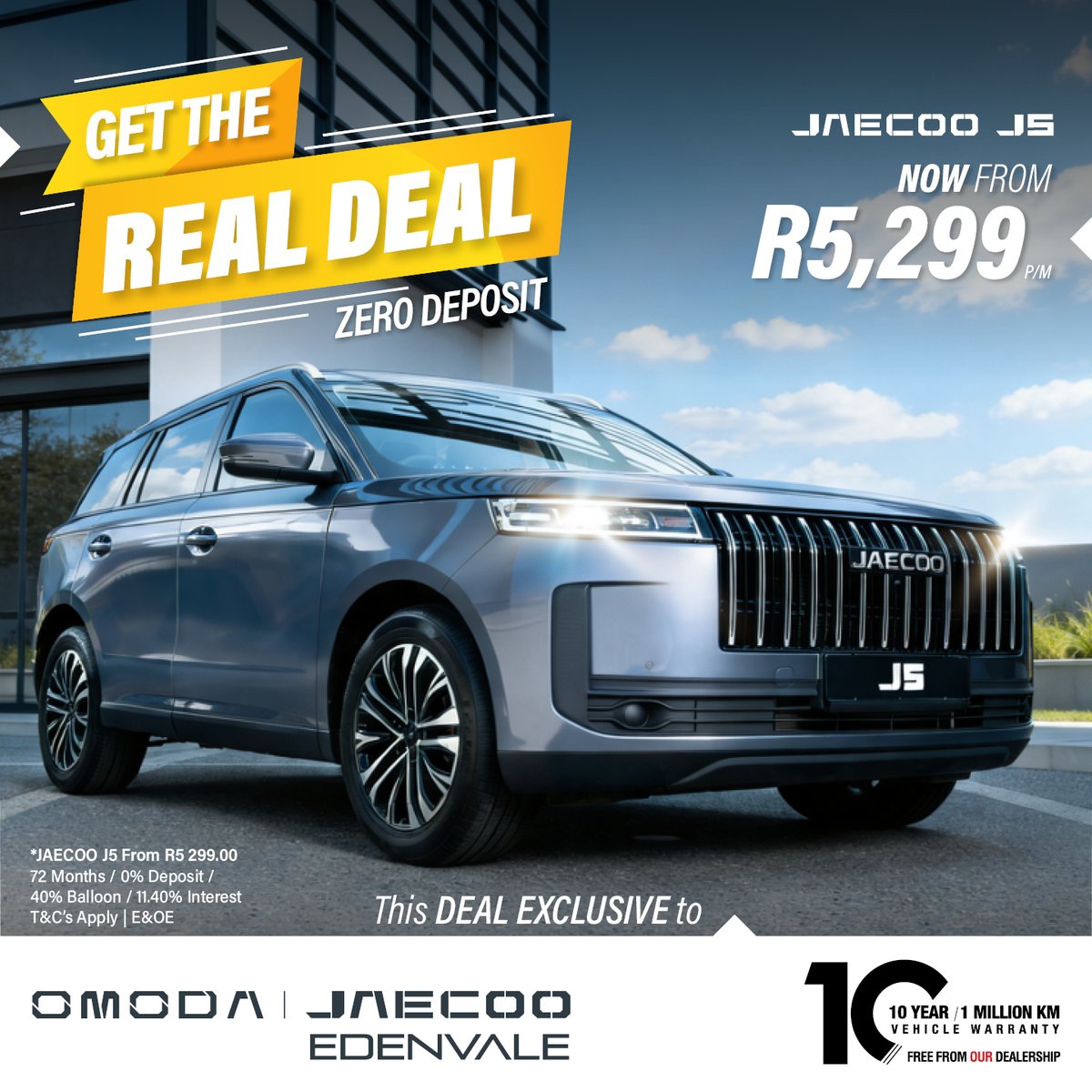 OmodaEdenvale's tweet photo. City during the week. Escape on the weekend.

The JAECOO J5 is built for both - refined where it matters, capable when you need it.

No overpromises. Just a vehicle that delivers.

👉 Get behind the wheel: https://t.co/bmiFv7Kt0l https://t.co/fIqjRBjQgk