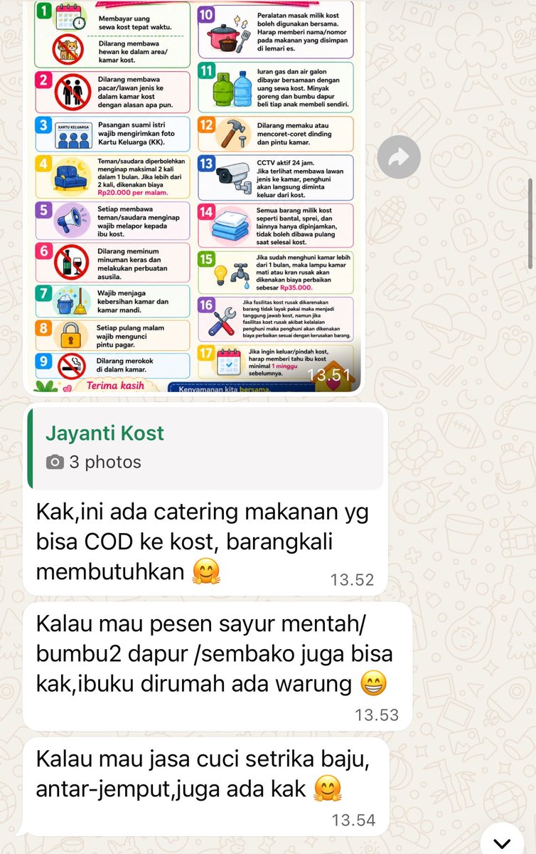 matchafraapee's tweet photo. Tiba2 ibu kost chat gini, terimakasih bgt yaa allah dari kmrn bingung bgt mau makan apa 3 hari ini makan roket chicken muluu.. selain ga nafsu makan krn emg gatau mau makan apaa 😭😭 https://t.co/d3p6vyG0qx