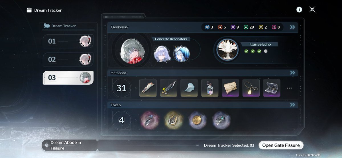 TallandSad's tweet photo. @wuwamfs This is what I used I got a metaphor that auto trigger my concerto companions really fast so the healing was consistent enough also I got the +2 sequence chain dmg amp from neg status while also auto applying neg status  and a bunch of echo dmg https://t.co/YAEFqGmUG8