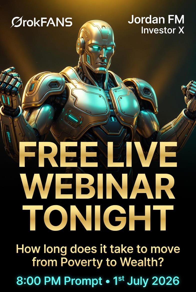 GrokFANS's tweet photo. 🚨 TONIGHT — FREE LIVE WEBINAR 🚨

How long does it take to move from Poverty to Wealth?

Jordan FM Investor X listeners + anyone serious about wealth creation — this one is for you.

I’m pulling back the curtain on the REAL timelines, strategies, and leverage points that actually work.

Tonight • 8:00 PM Prompt

If you’re tired of slow progress and ready for real transformation, be in the room.

This could be the night everything changes.

Link drops 7:30PM Prompt.

Reply “I’M IN” if you’re coming.

Happy New Month💰

https://t.co/IbbnAPFOND