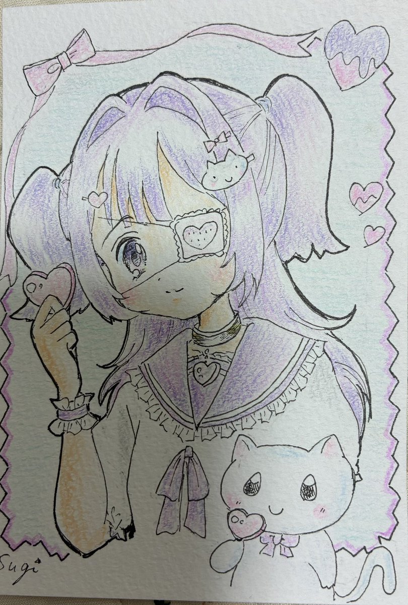sugi_milk1290's tweet photo. ↓母の寝てるベッド🛌の横に折りたたみ机を置いて、ひたすら色鉛筆イラストを練習してます。萌え絵を研究中です。またモノクロのペン画🖋️描きたいな〜。
#アナログイラスト  #色鉛筆イラスト https://t.co/NYg9AH2Jq3