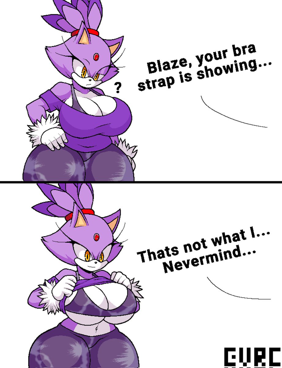 _evrc_'s tweet photo. Blaze doing that bra strap trend thing https://t.co/GiFc6S8Bp5