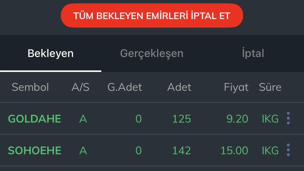 iam_sefa0's tweet photo. 🟢 #Golda 125 Lot 
🟢 #Sohoe 142 Lot 
Hisse alır gibi halka arza katılış yaptım. https://t.co/SKkkLfYZfF