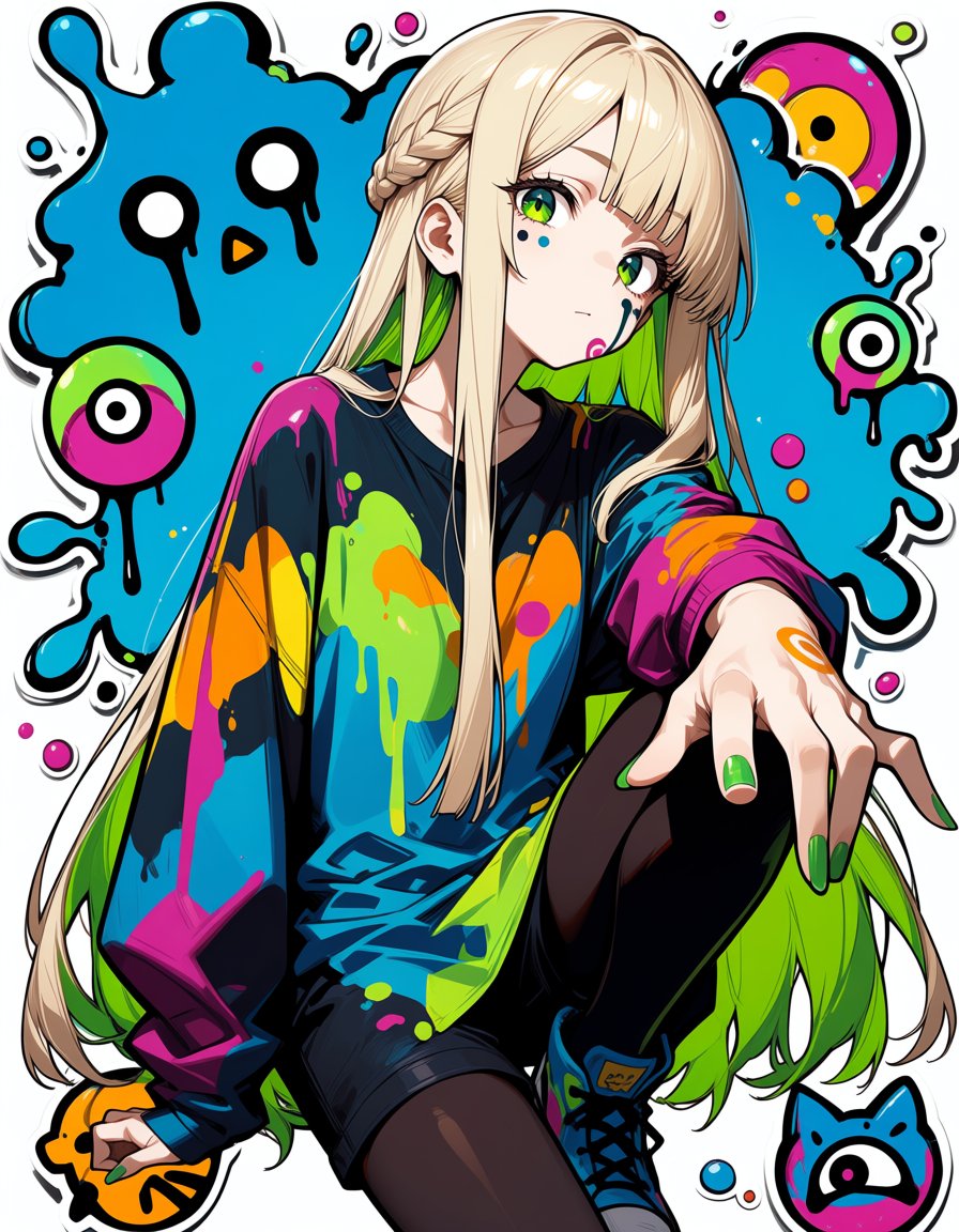 Himadeyoshi's tweet photo. サイケー。
「ツンツンガール」 https://t.co/3j8fy5bHqh