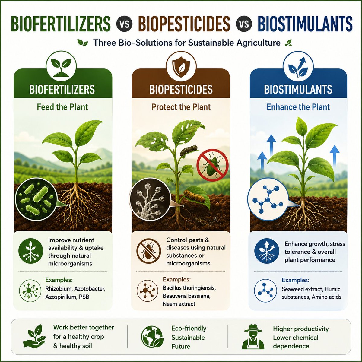 saval_ai's tweet photo. Biofertilizers vs Biopesticides vs Biostimulants

#UPSC #SavalAI #UPSCReady #Biofertilizers #Biopesticides #Biostimulants #UPSCPrelims #UPSCPreparation #LearnWithSaval

Download Saval today: https://t.co/hF3e7aKmXZ https://t.co/KVqtNkZOm8