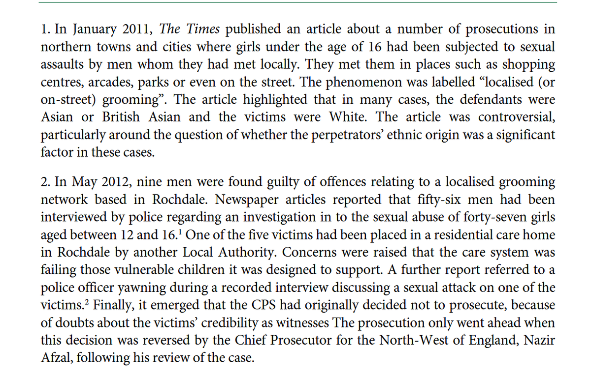 justrightFrank's tweet photo. This is from a Parliamentary Report.
Starmer has claimed that he personally was responsible for the Rochdale Rape Gang Convictions.
This report states clearly that Starmer's CPS wanted to drop the case but Nazir Afzal was the man responsible for the convictions.
It is from 2013 and the Committee in question was Chaired by Labour MP Keith Vaz, it also acknowledges the "racial element.
https://t.co/HBZ2PIUk3r
