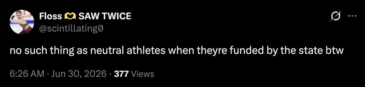 navathqd's tweet photo. I’ve seen a lot of people make the argument that Russian Figure Skating is an exceptional case due to their state funding, and how that makes them less neutral/ethical than US athletes. So I’m making a thread (with sources) elaborating on how that’s not exactly true. https://t.co/p0Za0386WH