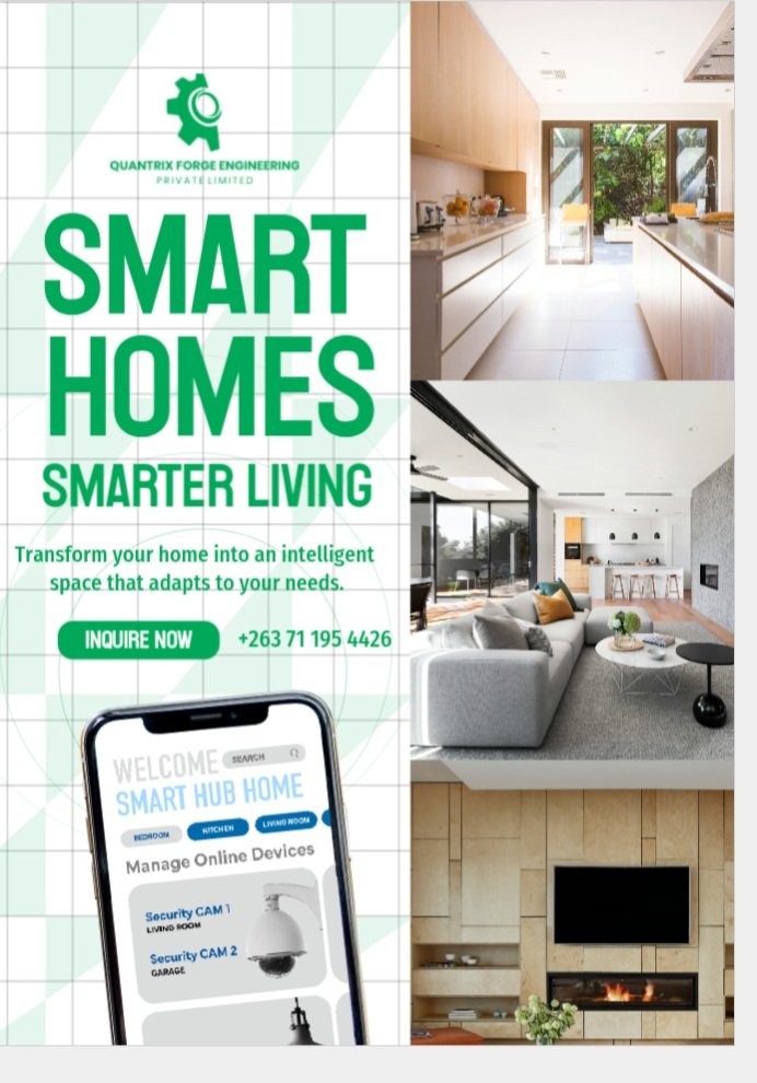 Combinatorics_E's tweet photo. Intelligent spaces, seamlessly tailored to your lifestyle. Discover the future of home automation with Quantrix Forge Engineering, 
​Connect with us: +263 71 195 4426
info@quantrixforgeengineering.co.zw
https://t.co/BlDzBU2mLR https://t.co/IArqINo8NH