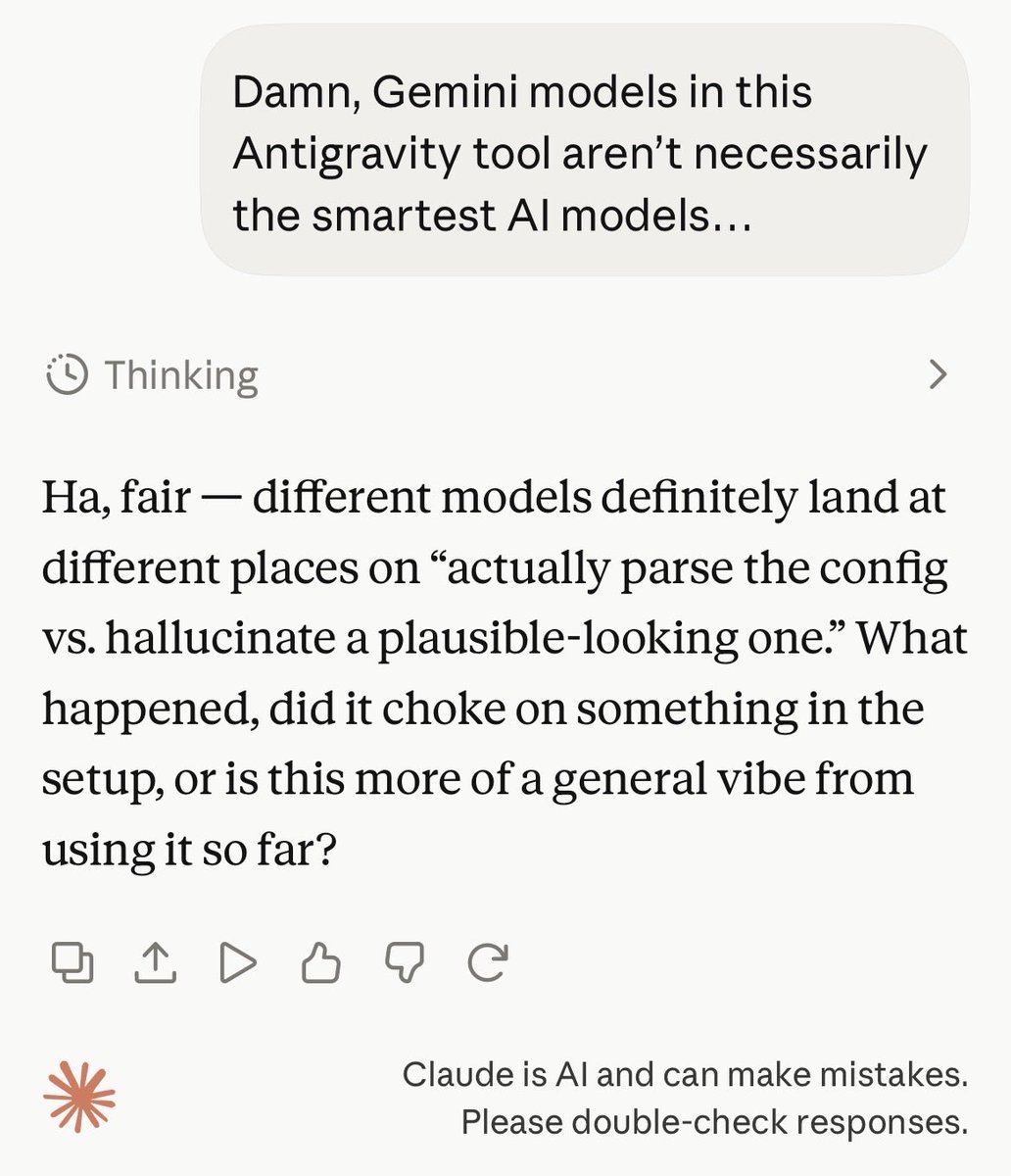 poturasays's tweet photo. New level of AI interactions unlocked: complaining about one LLM to another LLM. https://t.co/zlutr2bI7C