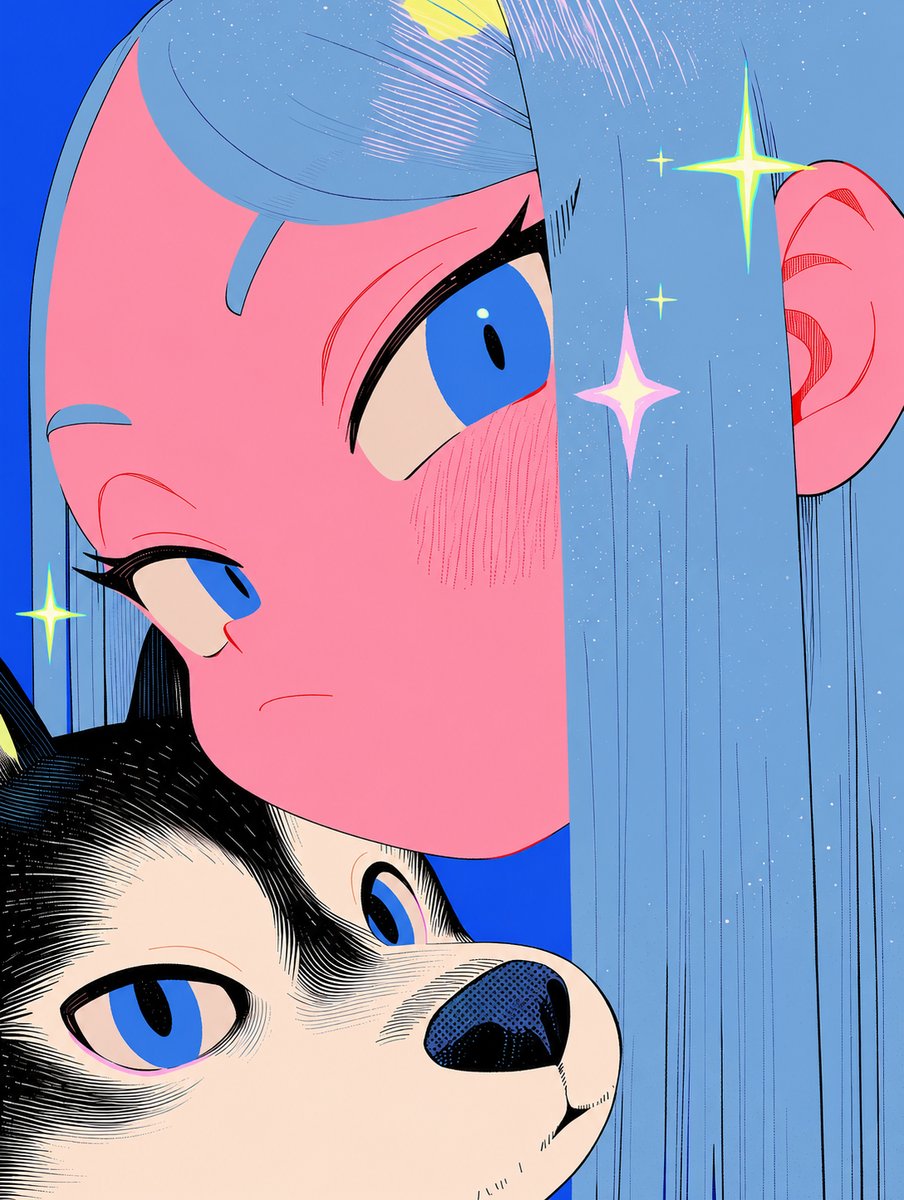 nak_mushi's tweet photo. The Husky and the Girl https://t.co/5tY6nUcczj