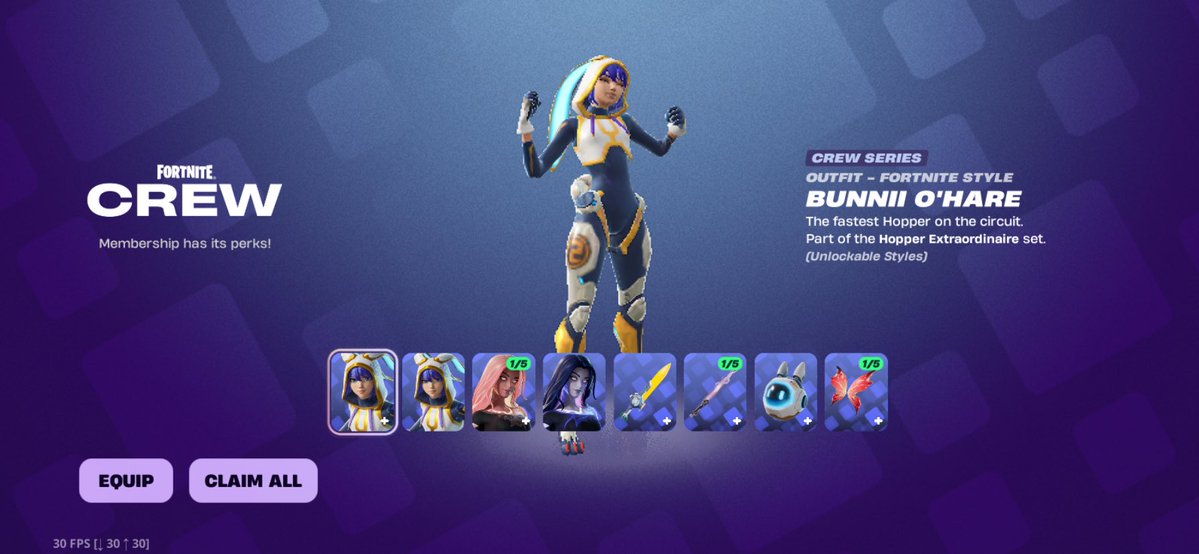 greyvalker's tweet photo. My first and 2nd Crew skin😍
#fortnite https://t.co/eA1jbdPhGx