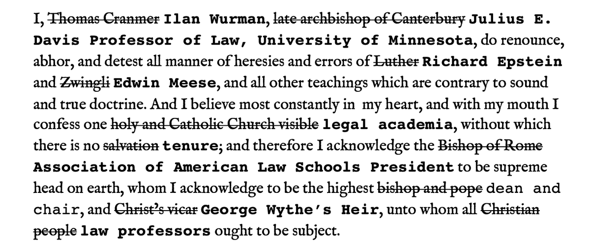 legalstyleblog's tweet photo. @ilan_wurman Just a simple standard form recantation, is that too much to ask as a price for being forgiven your heresy? ;) https://t.co/l8Vl1PJ0ts