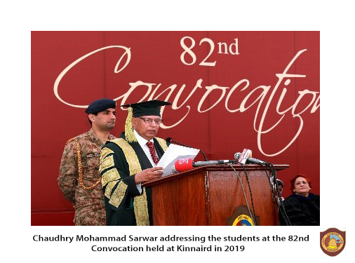 kcwarchives's tweet photo. Chaudhry Mohammad Sarwar (former Governor of Punjab) addressing the students at the 82nd Convocation held at Kinnaird in 2019.

#MyKinnaird #KinnairdArchiveCentre #KAC https://t.co/wuo2k3VZT0