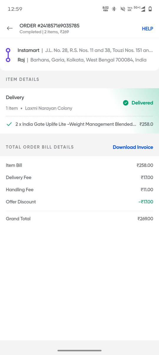urtruelyraj_7's tweet photo. @instamart_it I've ordered 2 oil from @instamart_it after few minutes it showed delivered but I didn't receive anything. Tge delivery agent didn't even called me. When I reached out to the customer care they connected me with the delivery agent. He said 'some guy came &amp; took the order'. https://t.co/HL74Lik6mI
