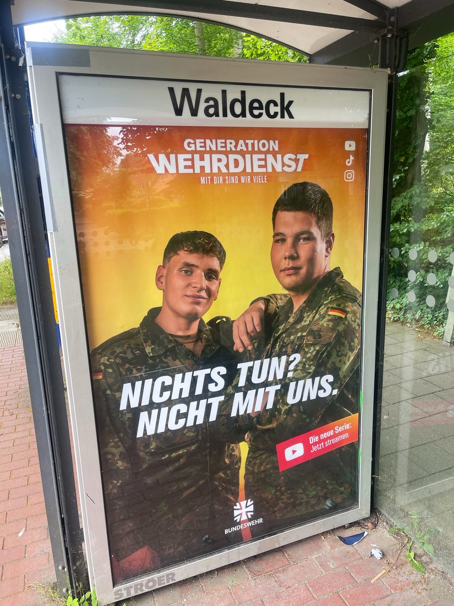 Grnfink2's tweet photo. „Generation Wehrdienst. Mit Dir sind wir viele“.

#Bundeswehr #Marine https://t.co/LfzKDEacua