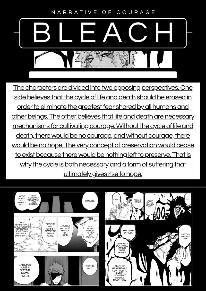 Bleach has writing Every person that denies this can't comprehend
