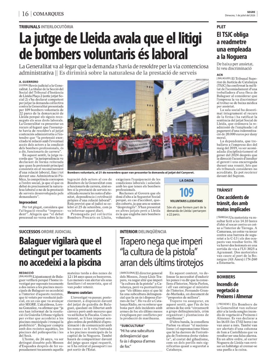 ASBOVOCA's tweet photo. REVÉS JUDICIAL A LA GENERALITAT 🔥🚒👩‍🚒 https://t.co/KuJQCtRV99 https://t.co/z6wWDlECum