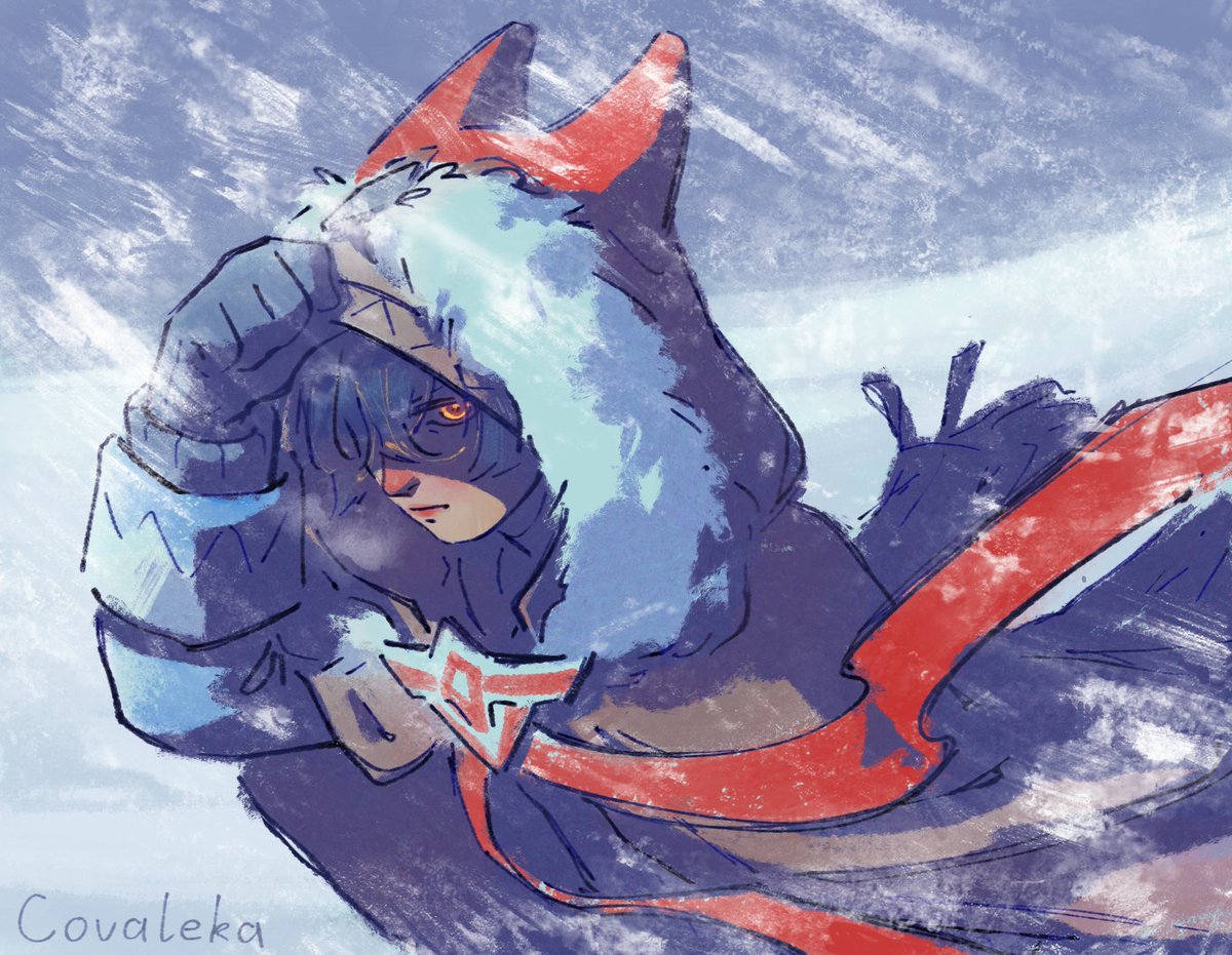Covalekaa's tweet photo. Through the snowstorm
#Alyosha #genshin https://t.co/Qx8w4UVwdB