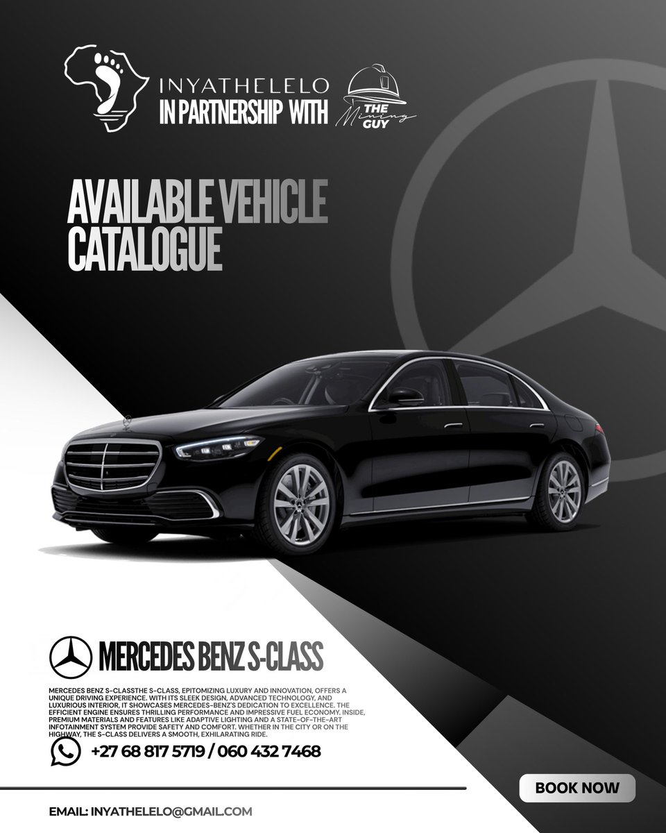 TheMiningGuySA's tweet photo. 🚐 Travel to the Mining Professionals Luncheon in Comfort and Style! ⛏️

Attending the Mining Professionals Luncheon in Burgersfort? Let Inyathelelo take care of your transportation needs.

In partnership with The Mining Guy, Inyathelelo is offering a range of luxury transport options for delegates, speakers, sponsors, and guests travelling to and from the event.

Whether you’re travelling individually or as a group, our professional transport solutions ensure a safe, comfortable, and hassle-free journey.

📍 Destination: Lapeng Guest Lodge, Burgersfort
📅 Mining Professionals Luncheon – 1 August 2026

Book your transport early to secure your preferred vehicle and arrive ready to network, learn, and connect with industry leaders.

📞 +27 68 817 5719 / 060 432 7468
📧 inyathelelo@gmail.com

#MiningProfessionalsLuncheon #TheMiningGuy #LuxuryTransport #Burgersfort #MiningNetworking #MiningIndustry #ExecutiveTravel #MiningEvents #ProfessionalTransport #DiggingDeeperTogether #Mentorship #Networking #Empowerment 🚐✨