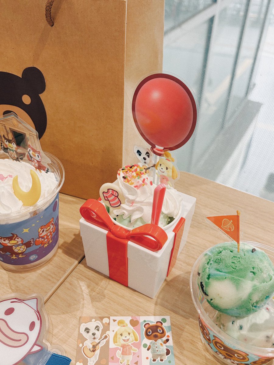 ___grnt's tweet photo. グラニュー島フレンドとどうぶつの森コラボサーティーワン食べてきた 🍨 𐄯 https://t.co/eZ9f9ziYLb