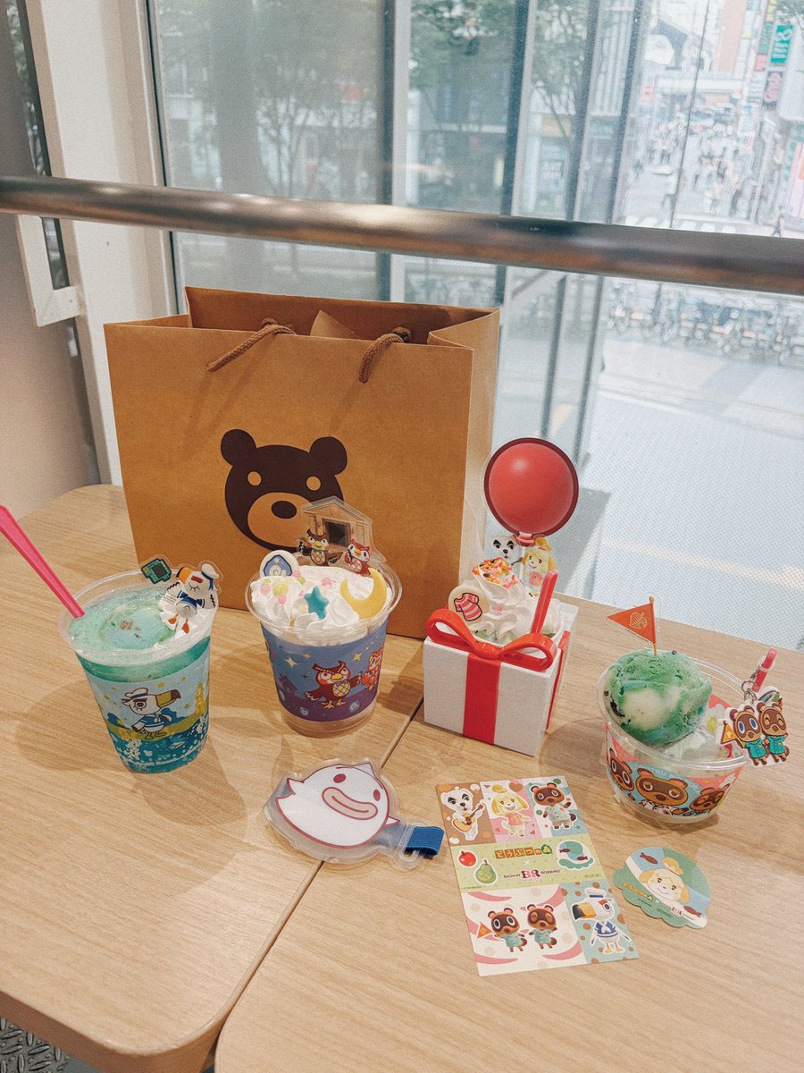 ___grnt's tweet photo. グラニュー島フレンドとどうぶつの森コラボサーティーワン食べてきた 🍨 𐄯 https://t.co/eZ9f9ziYLb