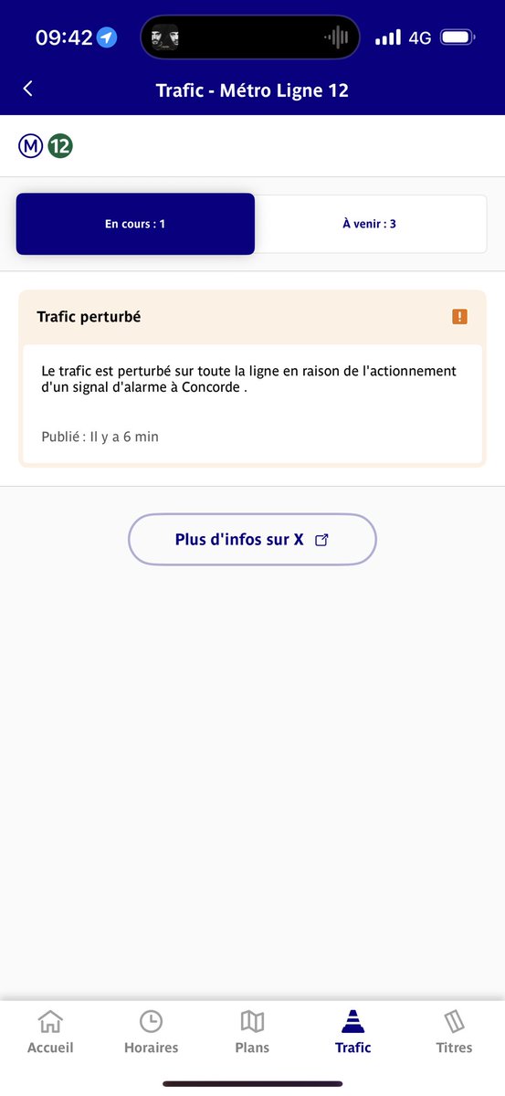jovilioss's tweet photo. @Ligne12_RATP faudrait savoir mdrr, vou dites personne sur les voies, dans le métro il parle de signalisation et sur l’appli c’est activation signal d’alarme 🤣🤣 https://t.co/sYHViOqltM