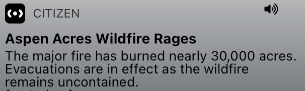 CitizenApp's tweet photo. BREAKING | Aspen Acres Wildfire Rages
Over 150 structures have been destroyed by the wildfire. Responders are expecting the wildfire to continue increasing in size throughout the evening hours. Get real-time updates with Citizen.📲

📍Beulah, CO.