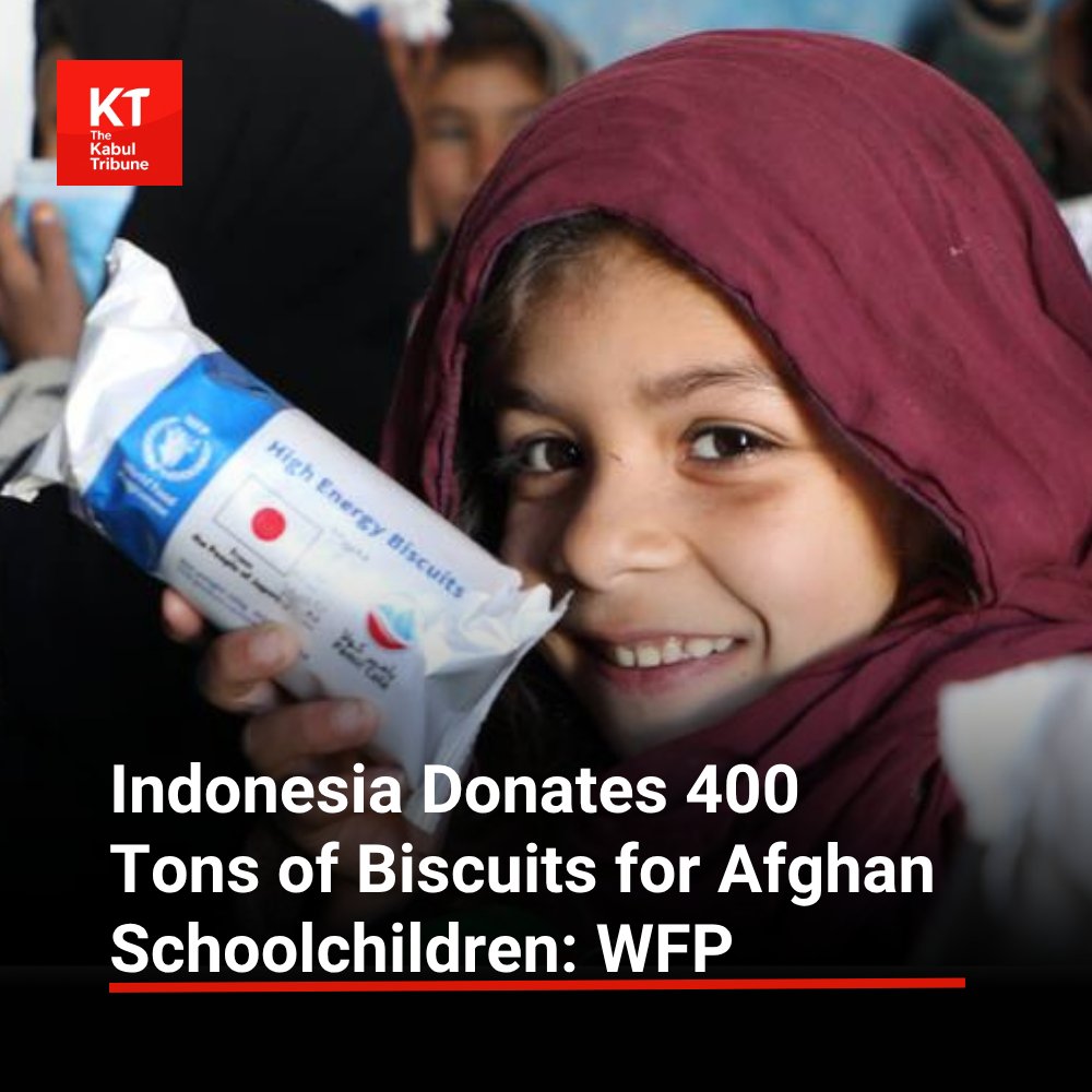 TheKabultribun's tweet photo. World Food Programme said #Indonesia has donated 400 metric tons of fortified biscuits to #Afghanistan to support the nutrition and education of 170,000 schoolchildren.
https://t.co/Tho88Kz0xu https://t.co/Xzwymow4Bv