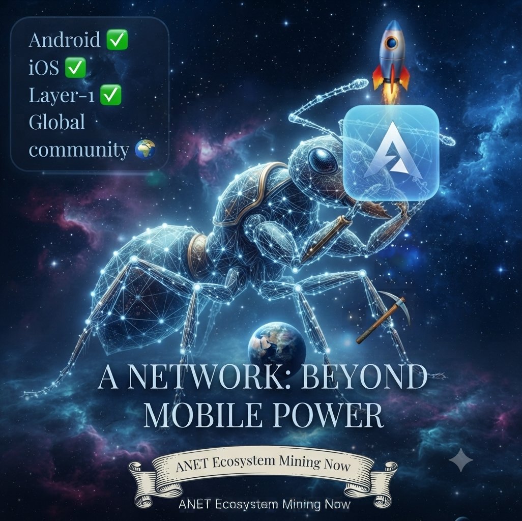 QueenAnt77's tweet photo. A Network is officially live on the App Store 🚀
A major step toward bringing blockchain access to everyone — now iOS users can join the ANET ecosystem and start mining.
Android ✅ iOS ✅ Layer-1 ✅ Global community 
The future is being built now. 
#Anetwork #Ants #Anet #A https://t.co/VyaeSxy4ex