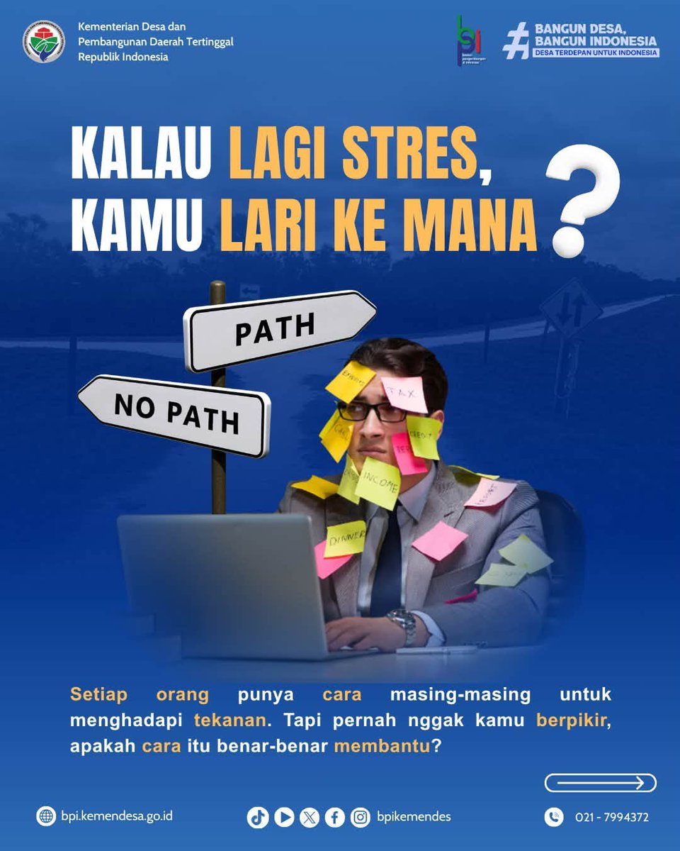 bpikemendes's tweet photo. Stres Itu Wajar, Mengelolanya Adalah Kuncinya

Setiap orang pasti pernah merasa stres. Tekanan pekerjaan, tuntutan hidup, masalah keluarga, hingga berbagai tantangan sehari-hari adalah bagian dari kehidupan yang tidak bisa dihindari. https://t.co/tr4yTZDvne