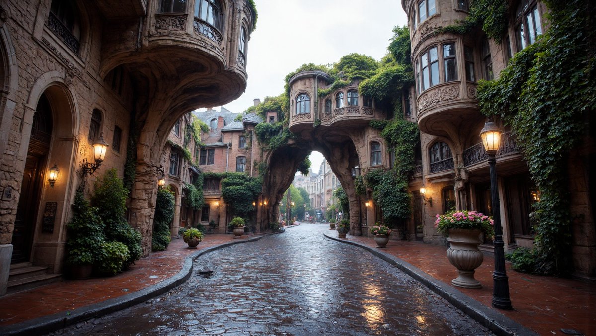 ohnefarbstof's tweet photo. JumpingCatStudio          made with AI
Good morning!
The most extraordinary architectural designs can transform an ordinary street into a place full of mystery and charms.
#FluxAI #AIart️️️️️️️️️️️️️️️️️️️️️️️️️️️️️️️️️️️️️️️️️️️️️️️️️️️