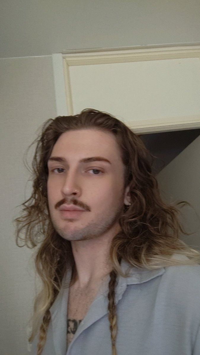 deviljinxx's tweet photo. how do we feel about the stache? https://t.co/Duuacx4mHG