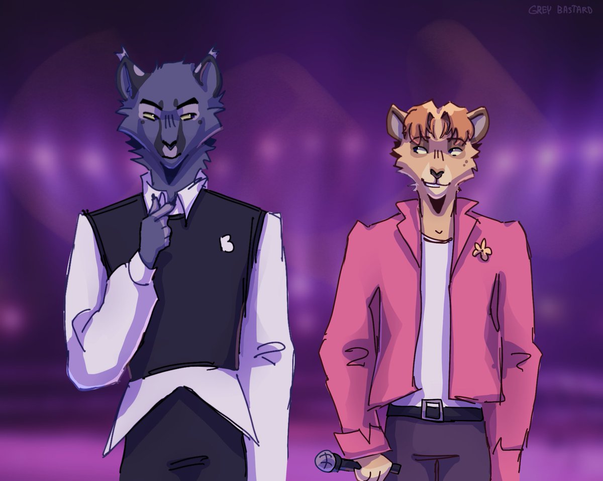 greybastardd's tweet photo. Me n my bro as idols lol 

#kpop #furry https://t.co/sgCbYJ4E7k