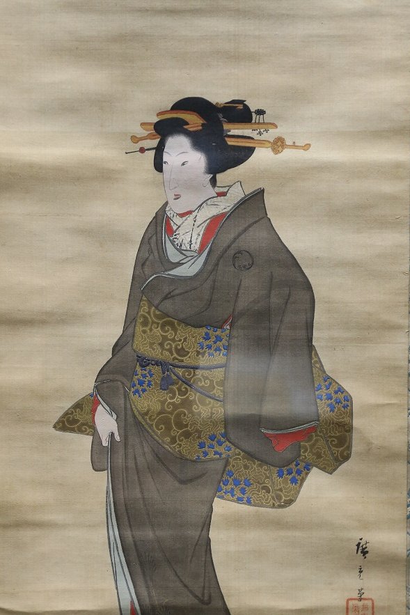 batohiroshige's tweet photo. 【展覧会情報】
現在、特別展「馬頭広重美術館への道 隈研吾建築展」が開催中です。
また、第１展示室（常設展示室）では当館所蔵の広重作品から花鳥画・風景画・美人画など幅広く展示中です。ここでしか見ることのできない肉筆画や、かわいらしい小鳥の浮世絵を、ぜひ特別展と共にお楽しみください。 https://t.co/X8lSkWQYPz