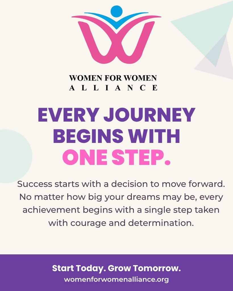 w4walliance's tweet photo. Every great achievement begins with one brave decision: to take the first step.

#takethefirststep #womenempowerment #womenforwomenalliance https://t.co/KJGm8USRlH