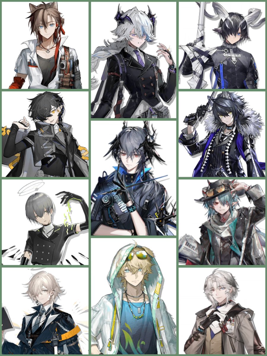 男性キャラめちゃめちゃいてびっくりしたし軽く見ただけでもこんなにも