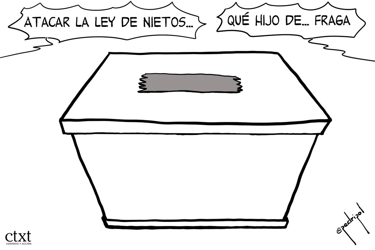 ctxt_es's tweet photo. 🆕Empezamos el miércoles con la viñeta de @pedripol 

🗳️Democracia PPvox

https://t.co/chdisJ06X3 https://t.co/Qx4i8WZjOz