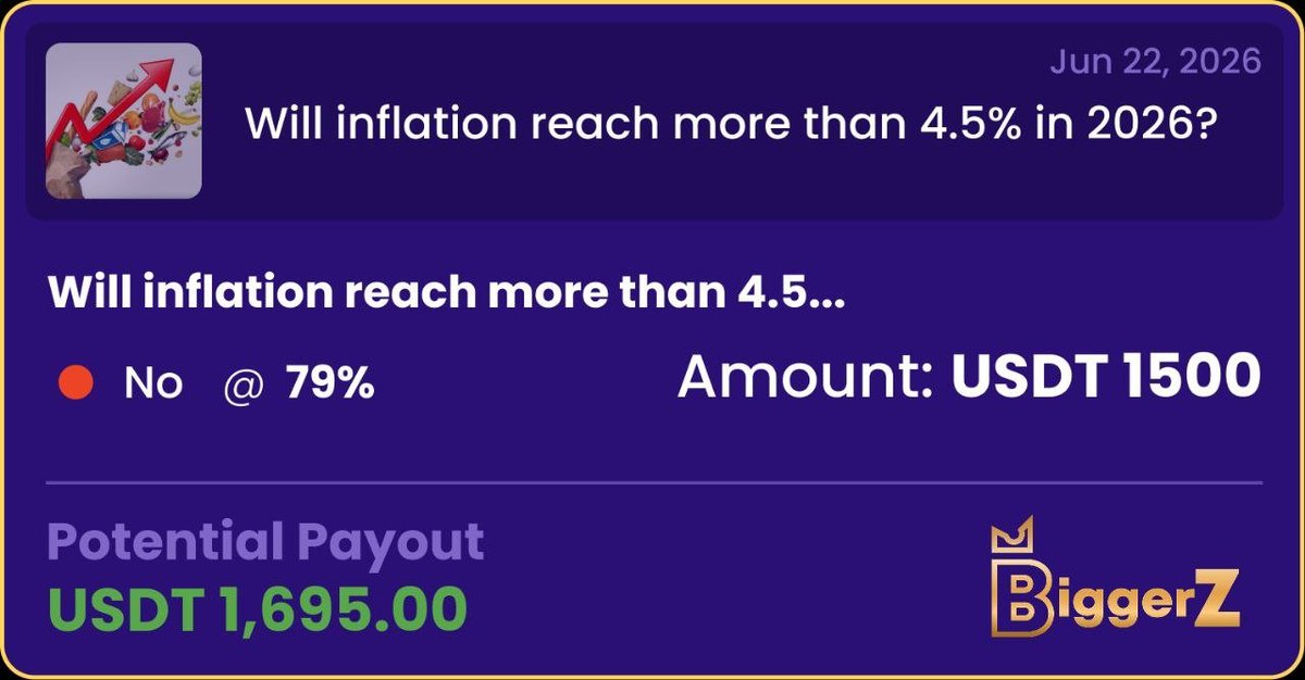 KNIGHT_CALLSS's tweet photo. Everyone is focused on the World Cup 2026, but I’m over here betting on whether inflation stays below 4.5%
https://t.co/21E4e49j8o makes learning fun. https://t.co/ma0d649vcZ