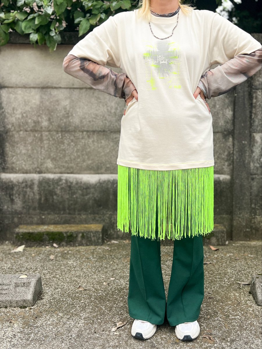 HURjapan's tweet photo. \HMJからTシャツ出ます/

ほんとに5分前撮って出し！
間に合えリポスト祭り！

モデル着用　スミLサイズ、キナリフリンジMサイズ

詳細は週末にInstagramで

2026/7/11.12
@hmj_fes 
【E-135】

#HMJ2026summerHURお品書き
#handmadeinjapanfes https://t.co/1vvCNs3u0U