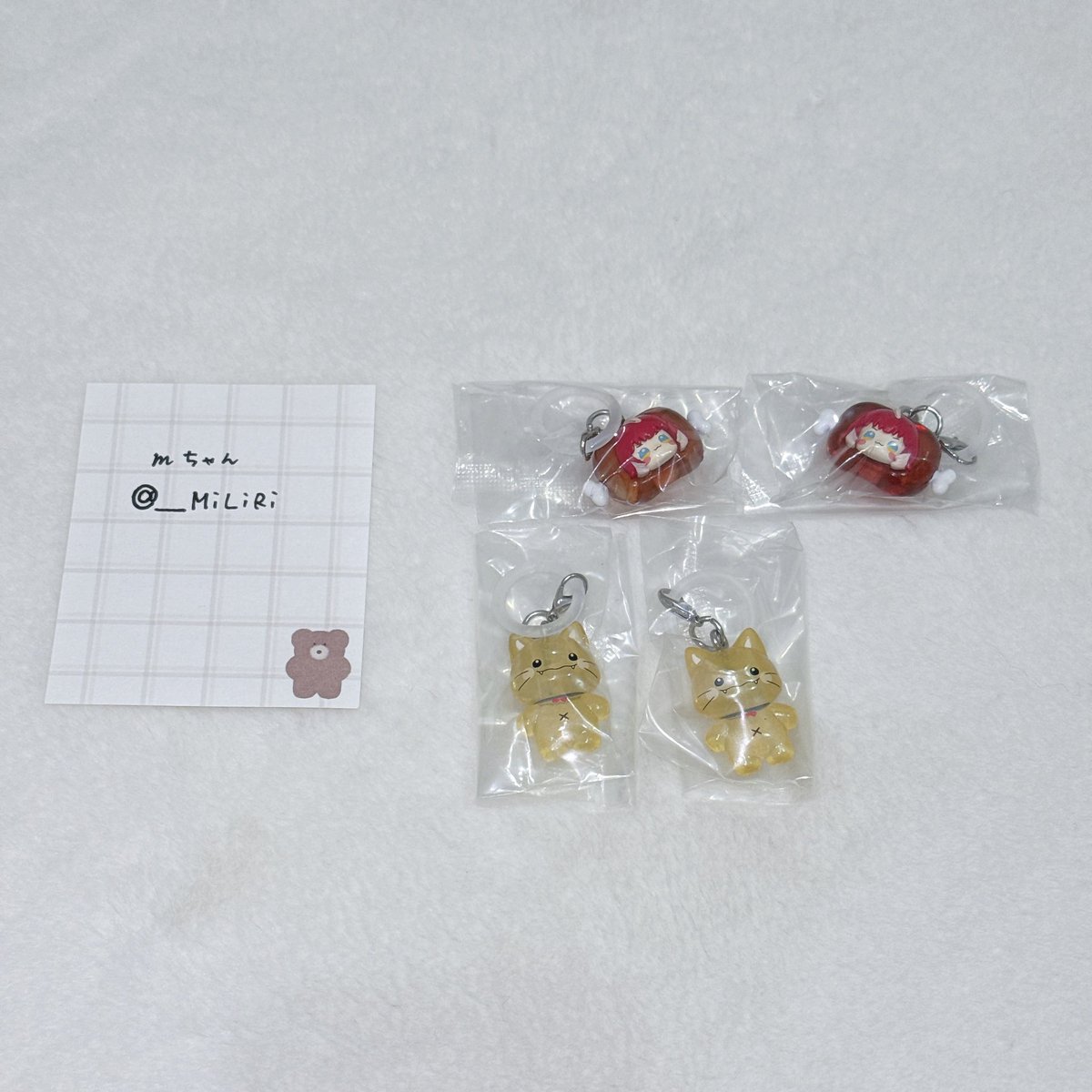 ___MiLiRi's tweet photo. 赤見かるび めじるしアクセサリー 交換

譲￤赤見かるびC ×2マルくん ×2

求￤赤見かるびA,B 各1 デブかるび ×2

郵送交換希望

初回の方ﾘﾄﾘﾝお読みいただけますと幸いです。

お気軽にお声がけください🎀💫 https://t.co/VSBcCdS5X1