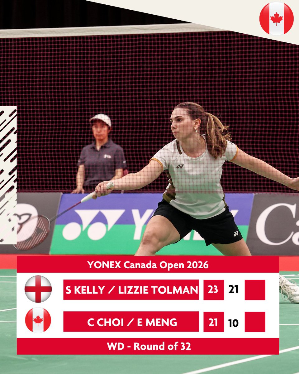 BadmintonEnglnd's tweet photo. Canada Open Day 1 Results🔥

A strong start in the Women's Doubles as Abby &amp; Estelle and Sian &amp; Lizzie beat Canadian opposition to progress into the R16🤩

Good luck team!

#BElite #CanadaOpen

📸 @badmintonphoto https://t.co/lUMDIMBCyn
