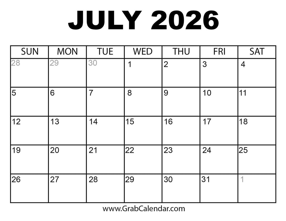 elplebe83's tweet photo. Welcome to the month of July 2026. https://t.co/HA9HdILqNj