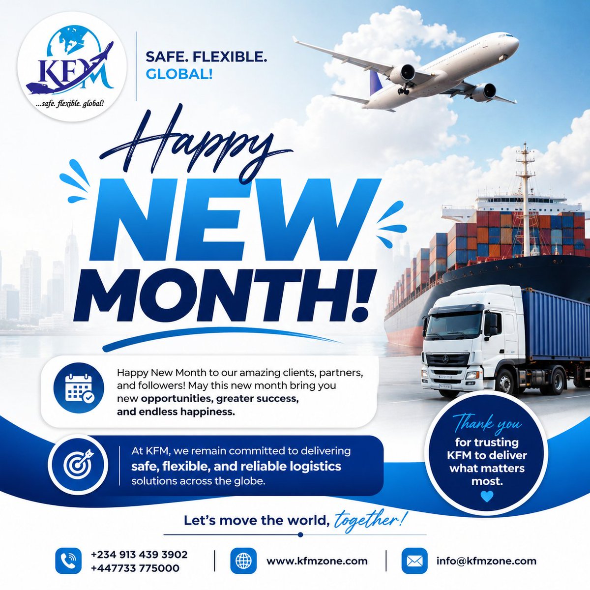 KastroFreight's tweet photo. Happy New Month from KFM! 🌍

Here's to new opportunities, smooth deliveries, and greater success. Thank you for choosing KFM—we're always here to move your world.

 https://t.co/ZBqdnoSILp
#HappyNewMonth #KFM #HelloJuly https://t.co/c1bGgDgaGA